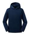 265B Russell Athletic Kids Authentic Hooded Sweatshirt French Navy colour image